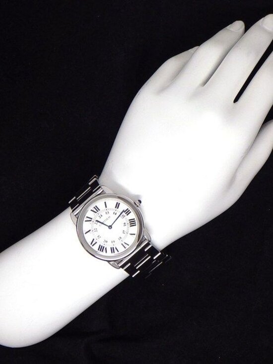 Cartier Watch Rondo Solo Silver Dial Roman Index SS Quartz Analog main image 9